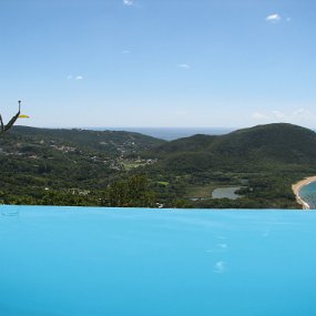 IMG_0698 View from the pool at our villa - town of Deshaies area