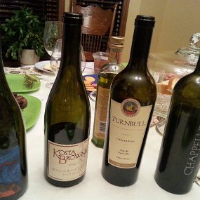 2015-10-03 19.27.29 Kosta Browne Pinot won, followed by the Turnbull Cab Franc.