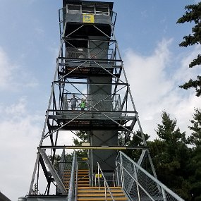 2017-08-25 16.13.50 Climb up a replica of a fire tower.