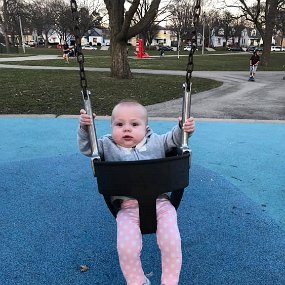 April 9 -3 Swinging in the park