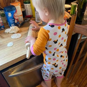 March 23 Making cookies