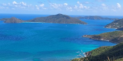 20230224_112528 Ridge Road/Route 1 - view of Jost Van Dyke and White Bay.