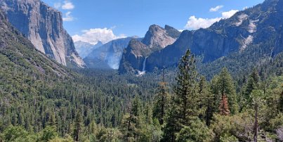 20230614_121218 View of Yosemite Valley from Tunnel View in the early afternoon - about noon.